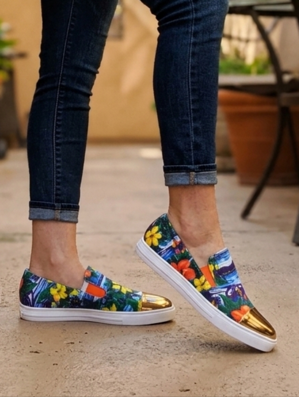👣PRIVILEGED SHOES 😻Baymax Teal Floral  footwear